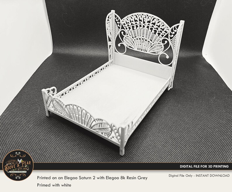 112 Boho Bed Frame Full / Double Size Dollhouse Miniature Etsy