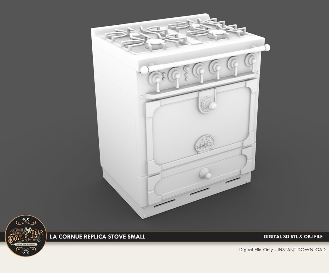 112 La Cornue Replica Stove Oven SMALL Dollhouse Miniature 3D STL