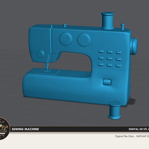 1:12 Sewing Machine Replica Dollhouse Miniature 3D STL PRINT File ...