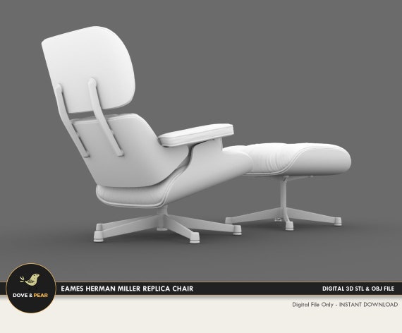 1 12 Eames Herman Miller Replica Chair Dollhouse Miniature 3D STL