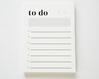 To Do List Notepad, Tear Off Note, Minimalist Productivity Planner, Tasklist, Schedule, Calendar Organizer, Life Coaching, Self Development