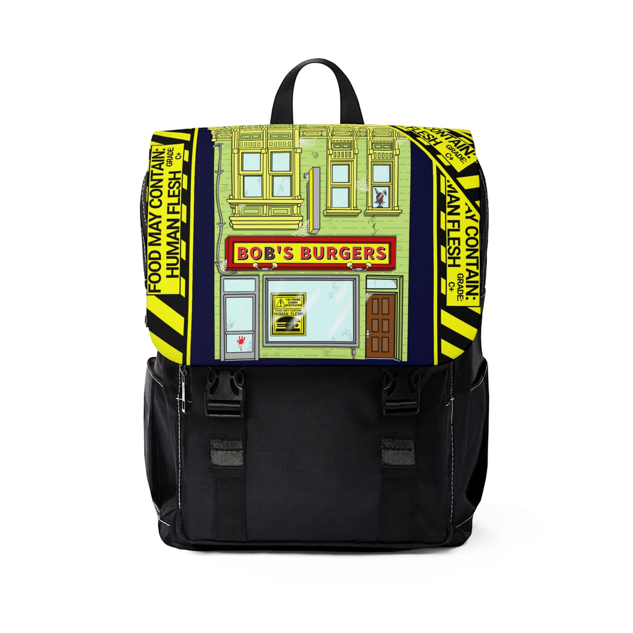 Bob s Burgers Bob s Burgers Restaurant backpack Unisex Casual Shoulder Backpacks sold by Azura Miller SKU 175429 Printerval Canada