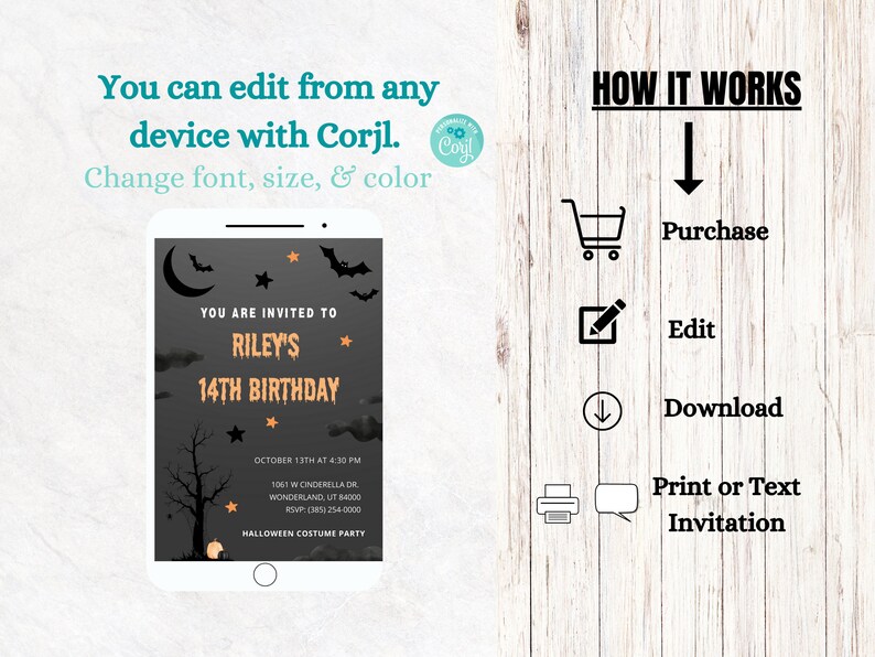 Creepy Halloween Birthday Invitation Spooky Party Theme - Etsy