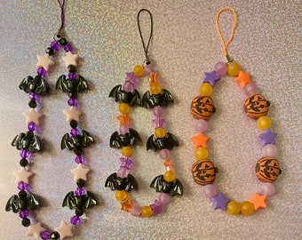Kawaii Halloween phone charms, pastel goth phone charm, halloween phone charm