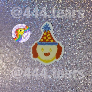 Clown waterproof sticker, clown core sticker