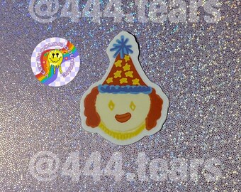 Clown waterproof sticker, clown core sticker