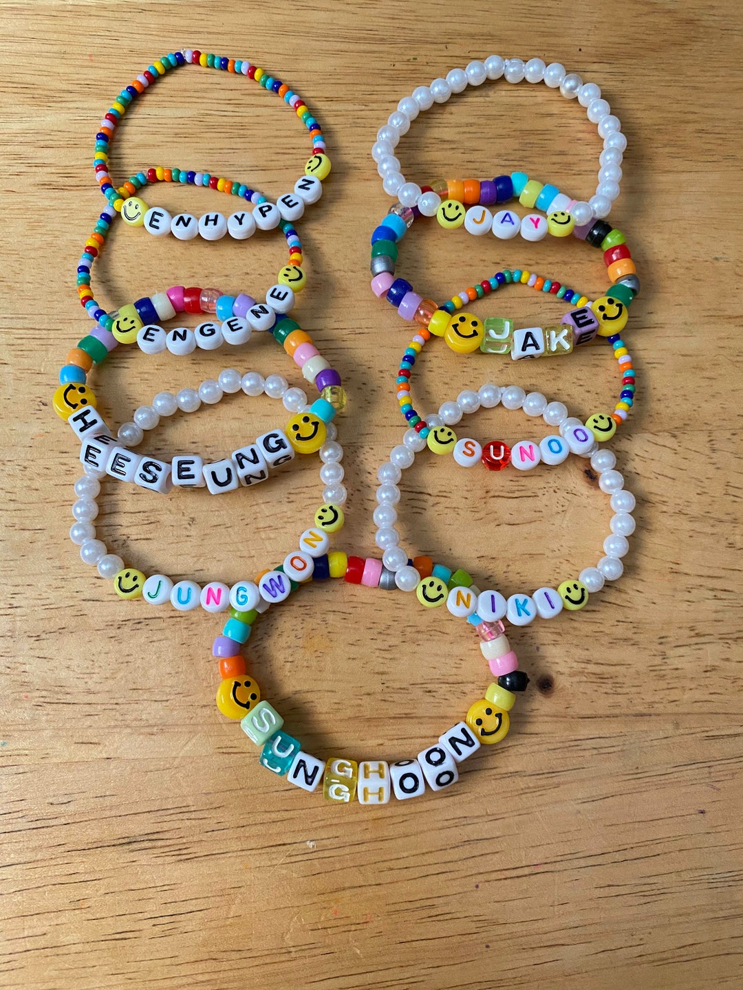 Enhypen Kpop Bracelets, Enhypen Jewelry, Custom Kpop Bracelet Etsy