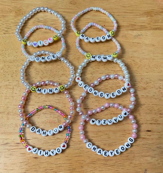 Twice Kpop Bracelets Kpop Beaded Bracelets Twice Kpop 