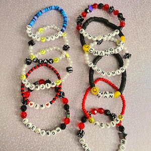 Stray kids kpop bracelets, custom kpop bracelet, stray kids jewelry