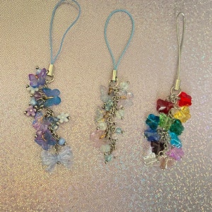 Butterfly phone charm, fairycore charm, mini phone charm