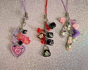 Beaded Phone Charms – Vintage & Goth Y2K Phone Straps