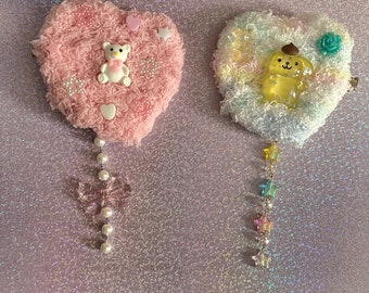 Fairy Kei Fluff Clip – Kawaii Pastel Hair Accessory