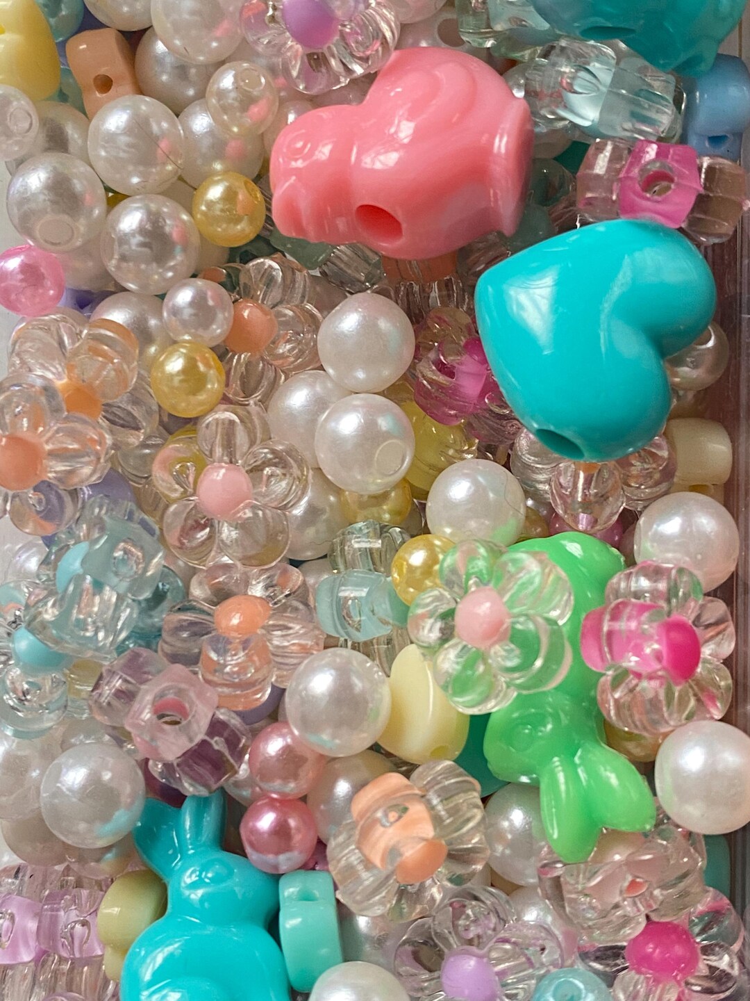 Spring Bead Pastel Easter Spring Bead Mix β Spring Bead Soup for Jewelry Making - Etsy