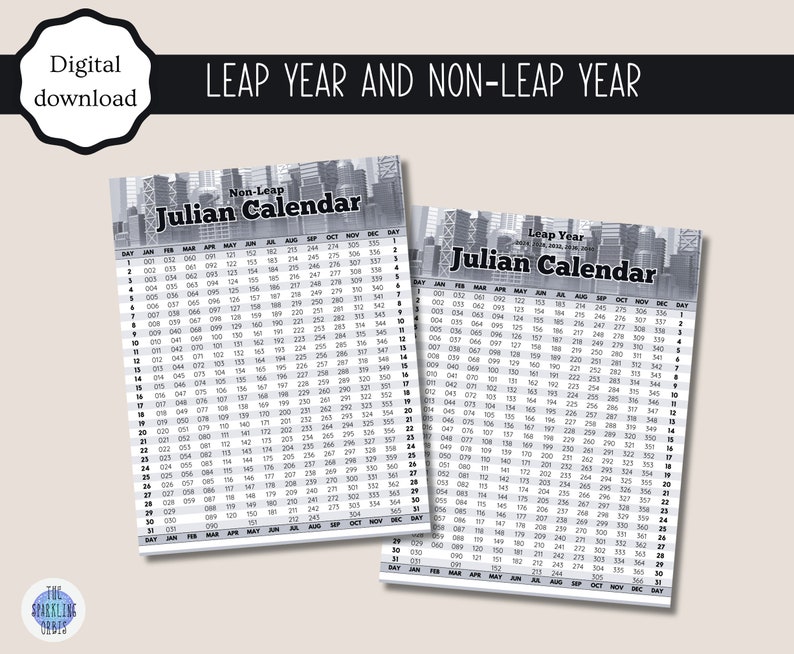 Julian Calendar | Military | Government |digital Download | Printable ...