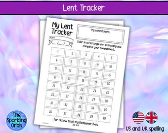 Printable Lent Tracker: 40-Day Commitment Chart (PDF)