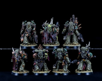 ウォーハンマー 40,000 デスガードペイント済みミニチュア ウォーハンマー 30k/40k。デスガード - デレデオパターン