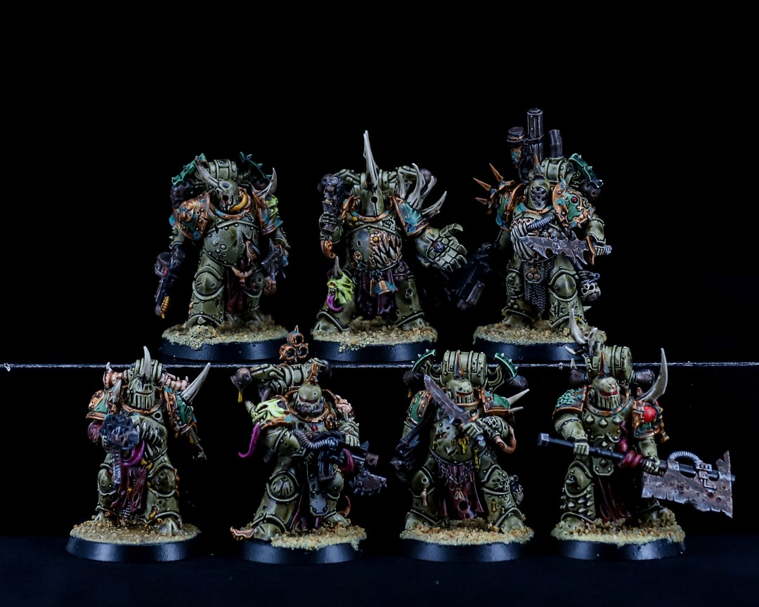 Plague Marines - Death Guard - Pro Painted Warhammer 40K