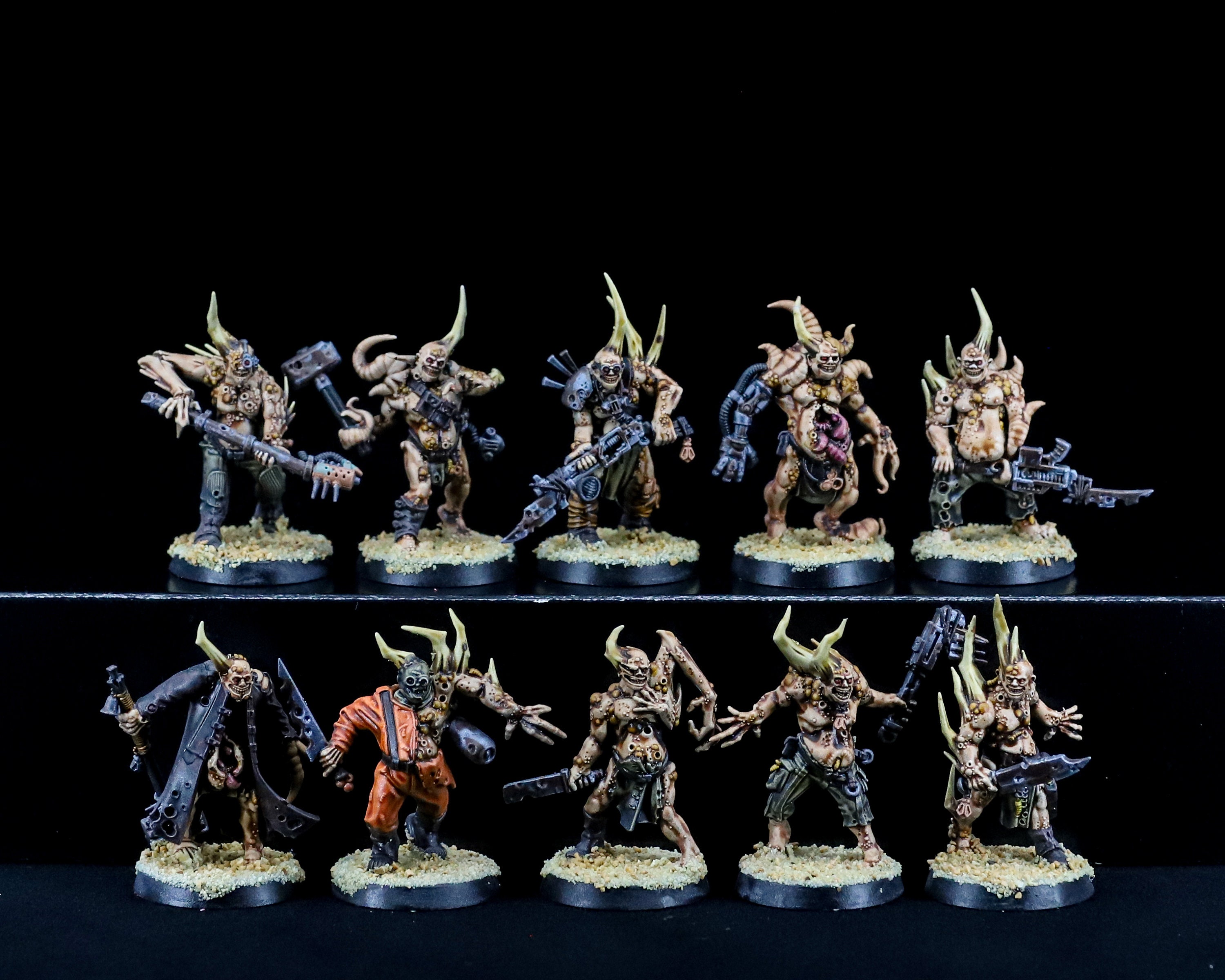 Poxwalkers - Death Guard - Pro Painted Warhammer 40K Miniatures