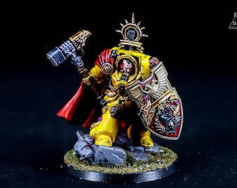 Darnath Lysander - Space Marines: Imperial Fists - Pro Painted Warhammer 40K Miniatures **COMMISSION**