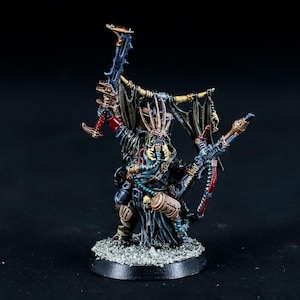 Chieftain with Venom Caster - Ash Waste Nomads - Pro Painted Necromunda Miniatures **COMMISSION**