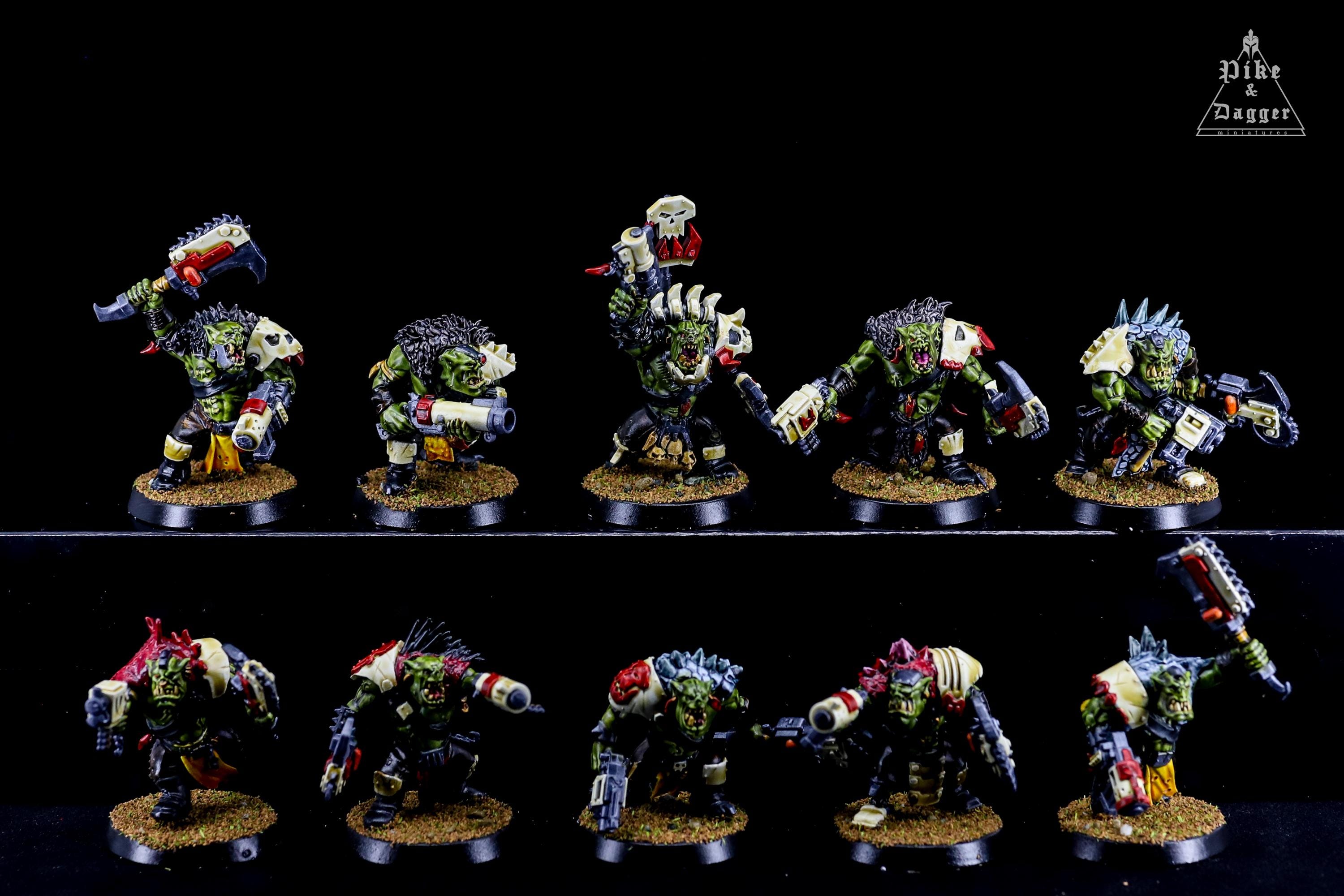 Beast Snagga Boyz - Orks - Pro Painted Warhammer 40K Miniatures