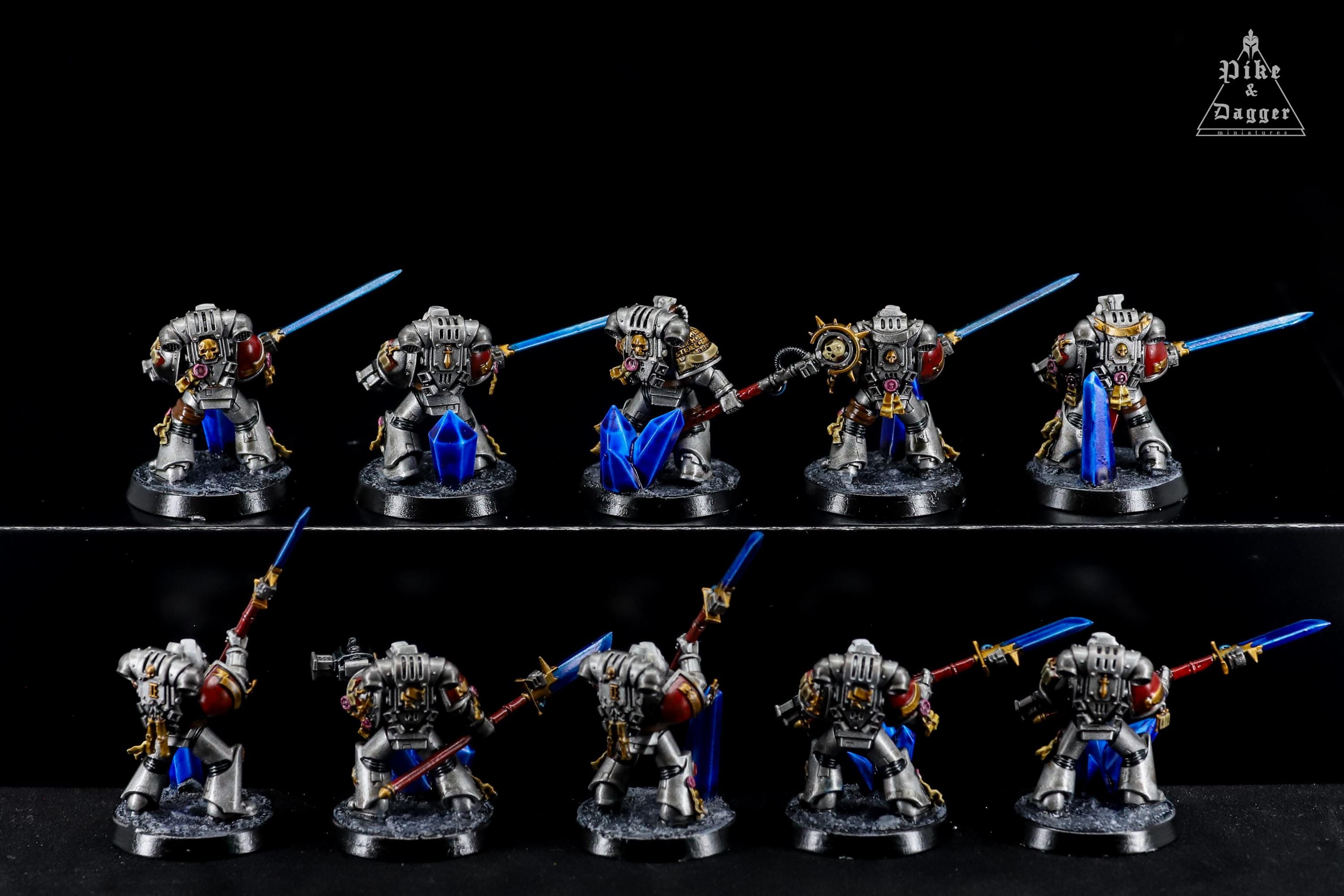 ウォーハンマー 40K スペースマリーン グレイ ナイト 塗装済み セット ピュリファイアー部隊 - スペースマリーン：グレイナイト - プロ