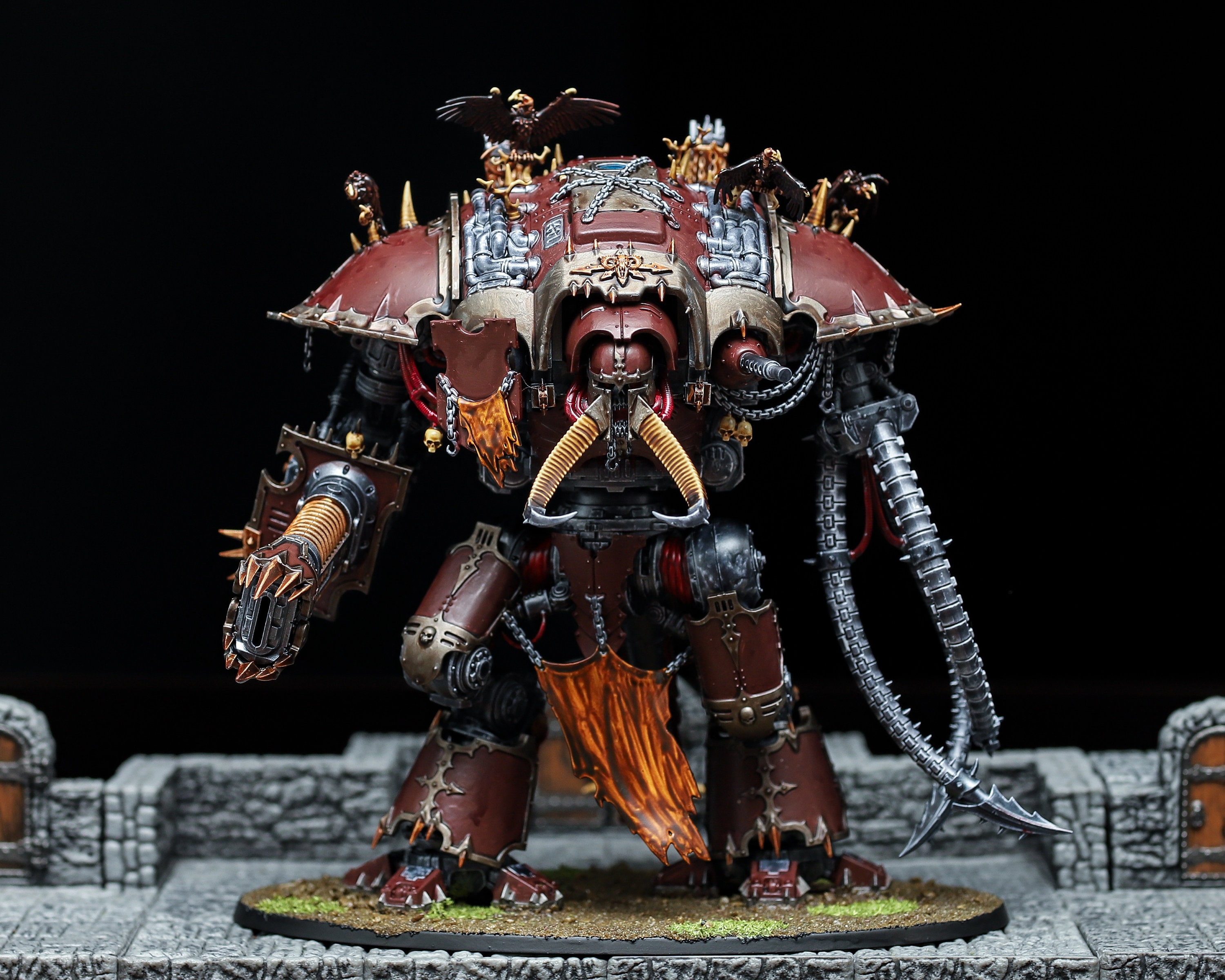 幸せなふたりに贈る結婚祝い Knight Abominant - Chaos Knights - Pro Painted Warhammer 40K キャラクター