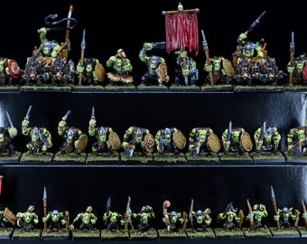 Orc and Goblin Tribes Battalion - Orc and Goblin Tribes - Warhammer: the Old World Miniatures **COMMISSION**