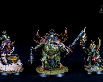 The Court of Gelgus Pust - Maggotkin of Nurgle - Pro Painted Warhammer: Age of Sigmar Miniatures **COMMISSION**