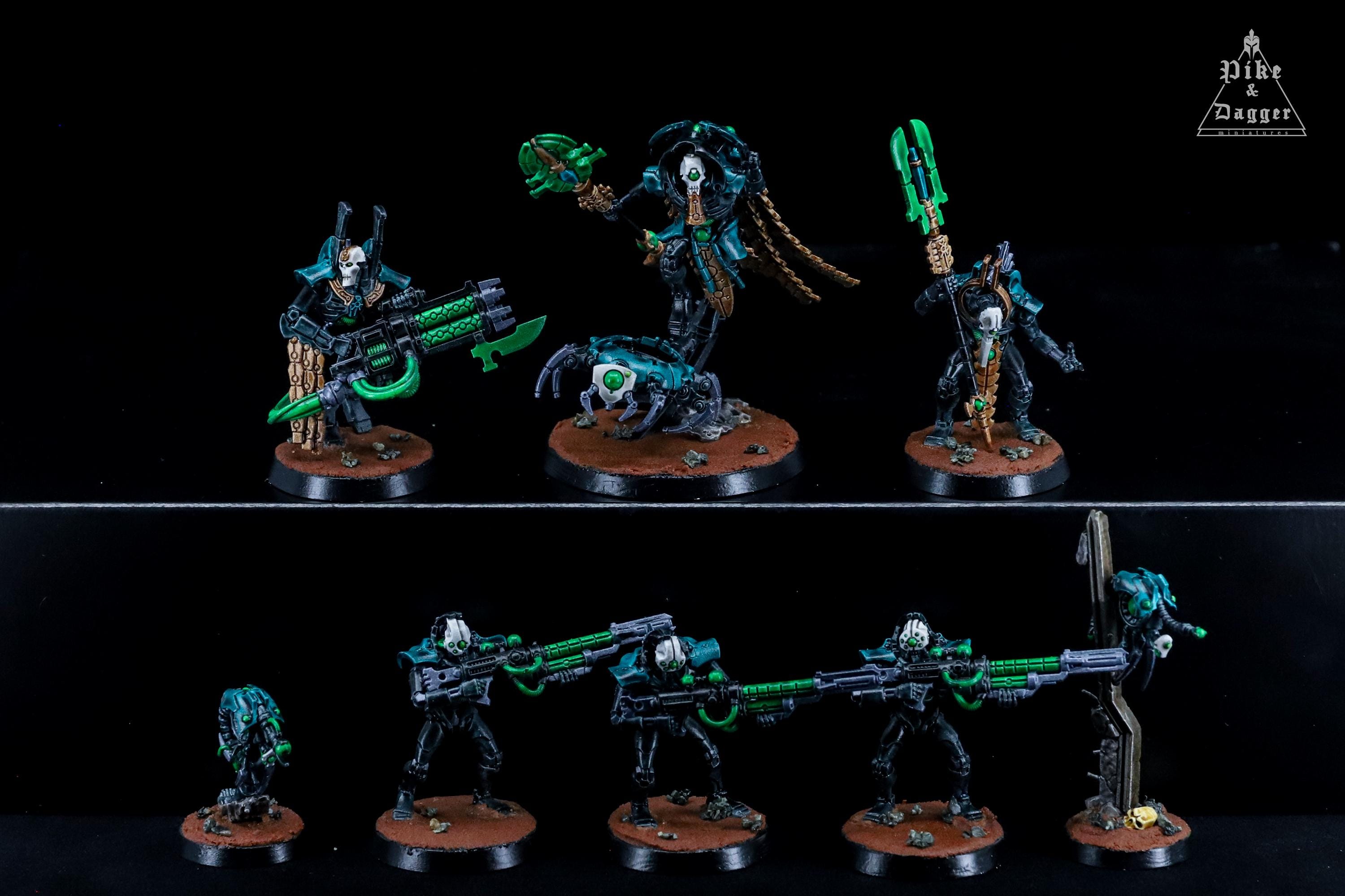 キルチーム: ハイエロテック サークル - ネクロン - プロがペイント