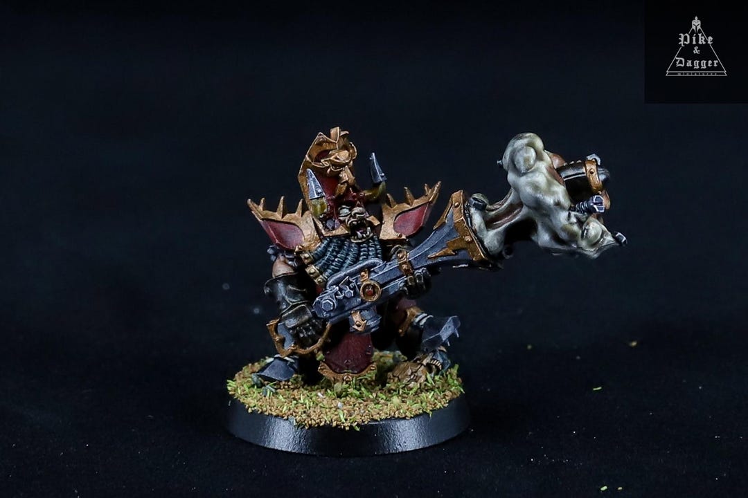 x1 Chaos Dwarf with Axe conversion Métal Warhammer FB