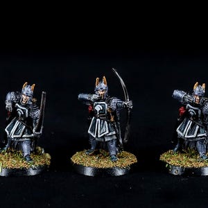 Arqueros númenóreanos - Minas Tirith - Miniaturas pintadas a mano de El Señor de los Anillos *COMISIÓN*