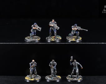 MUSICIEN GARDE NOIRE elfes noirs métal Warhammer, porteur d'étendard, garde EUR 26,47 - FR