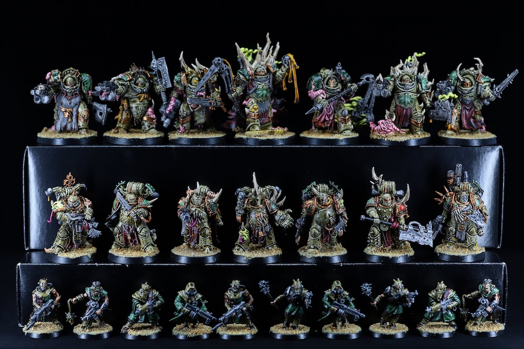 Death Guard Custom Army 2 Warhammer 40k Miniatures COMMISSION - Etsy