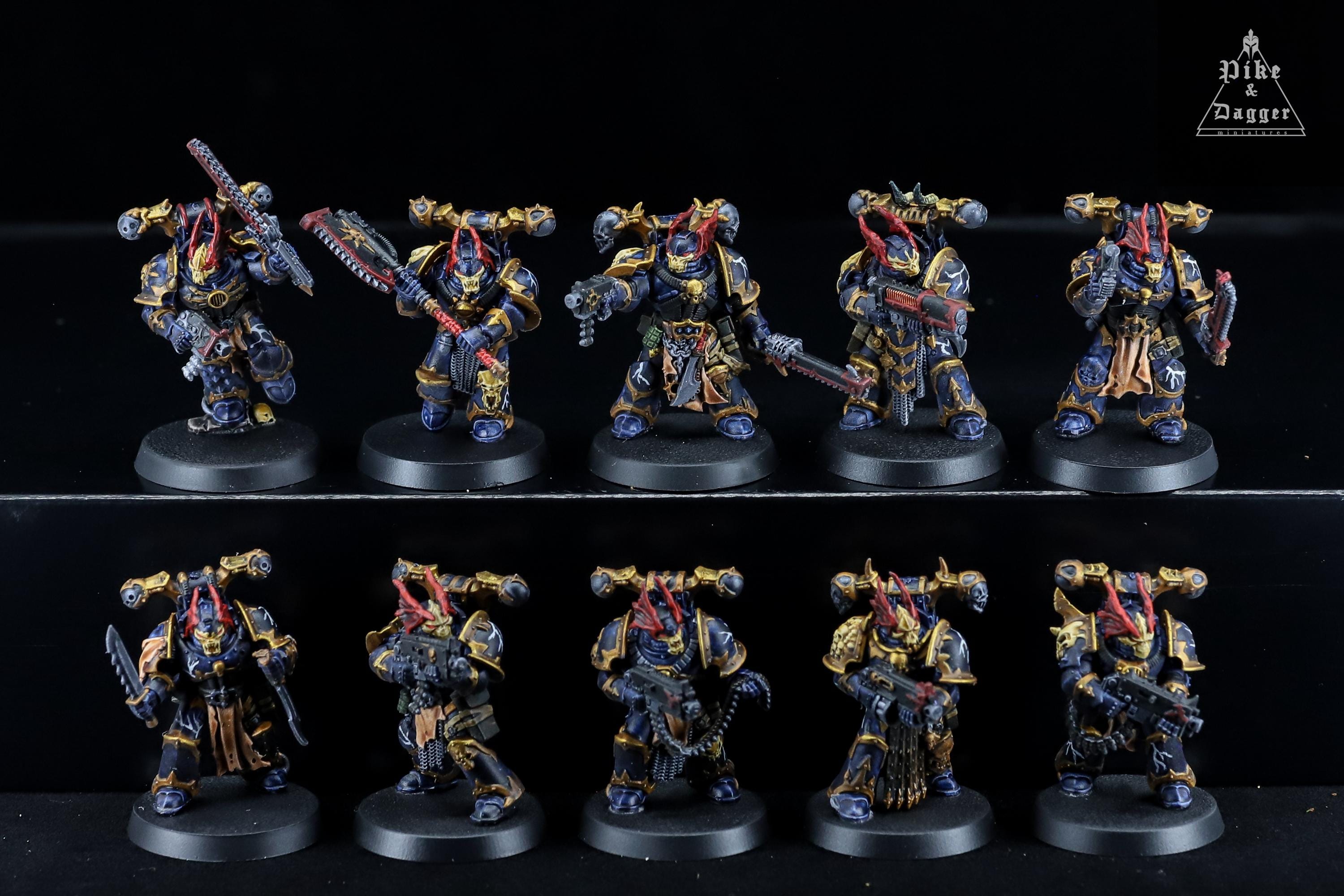 ウォーハンマー　塗装済み　Chaos Terminator Squad CHAOS TERMINATOR SQUAD