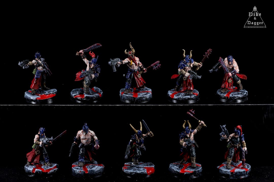 Chaos Cultists - Chaos Space Marines - Pro Painted Warhammer 40K