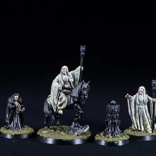 Saruman the White and Grima - Isengard - Lord of the Rings Miniatures *COMMISSION*