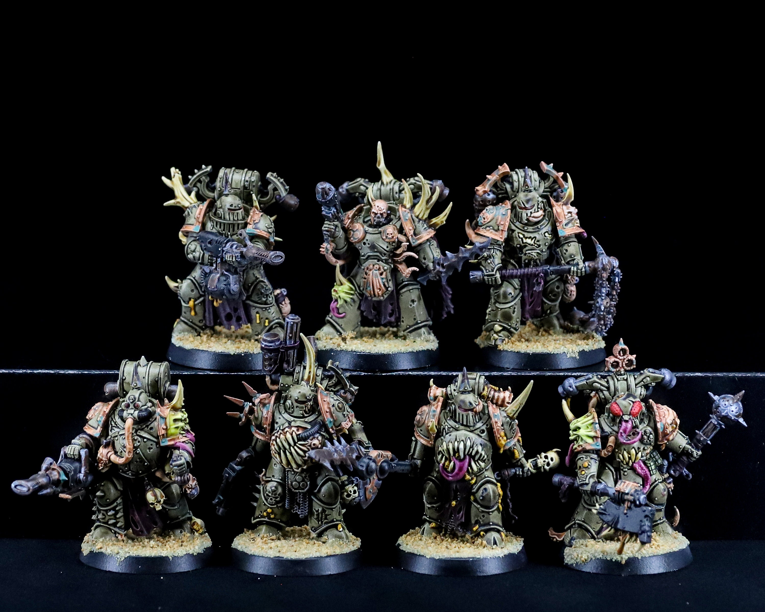 Plague Marines - Death Guard - Pro Painted Warhammer 40K