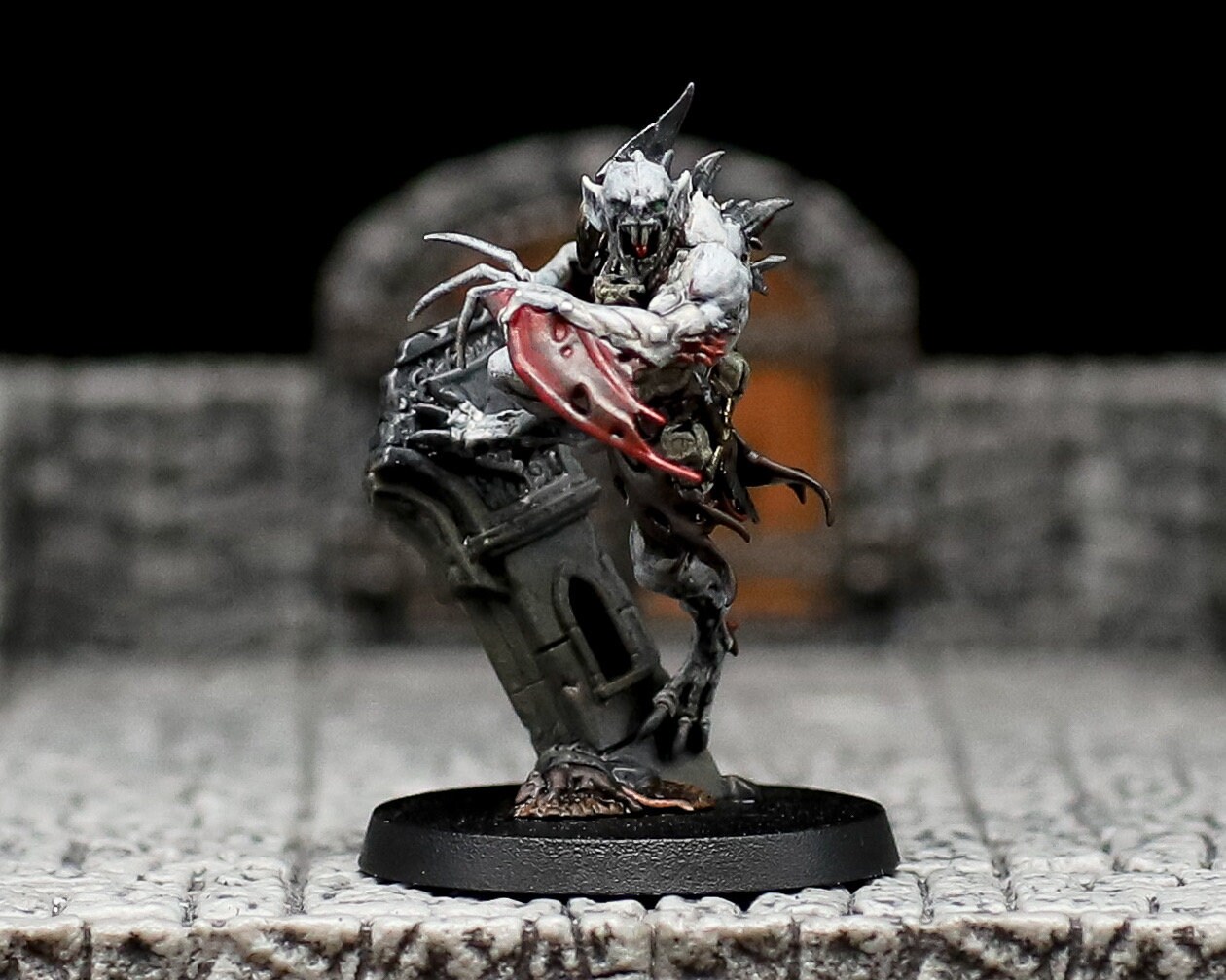 Warhammer Age Of Sigmar – Flesh-Eater Courts Abhorrant Archregent, Graue Miniatur, Mehrteilig Zum Zusammenbauen