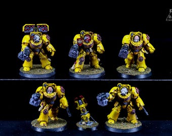 Terminator Squad - Space Marines - Pro Painted Warhammer 40K Miniatures **COMMISSION**