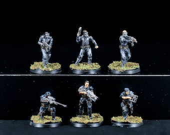 Enclave Assault Force - The Enclave - Pro Painted Fallout: Wasteland Warfare Miniatures **COMMISSION**