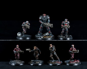 Brotherhood of Steel Core Box - Brotherhood of Steel - Pro Painted Fallout: Wasteland Warfare Miniatures **COMMISSION**