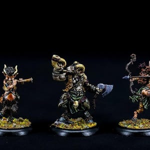 Hunting Horns - Fauns - Pro Painted Moonstone Miniatures **COMMISSION**