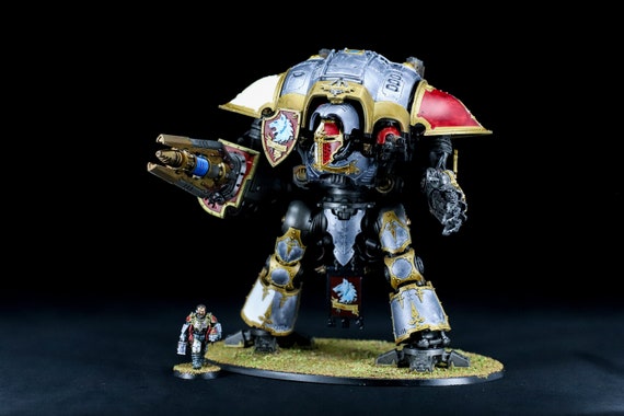 ウォーハンマー インペリアルナイト カニスレックス 全塗装 完成品 ウォーハンマー インペリアルナイト カニスレックス 全塗装 完成
