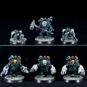 Exo-Kyn - Ironhead Squat Prospectors - Pro Painted Necromunda Miniatures **COMMISSION**