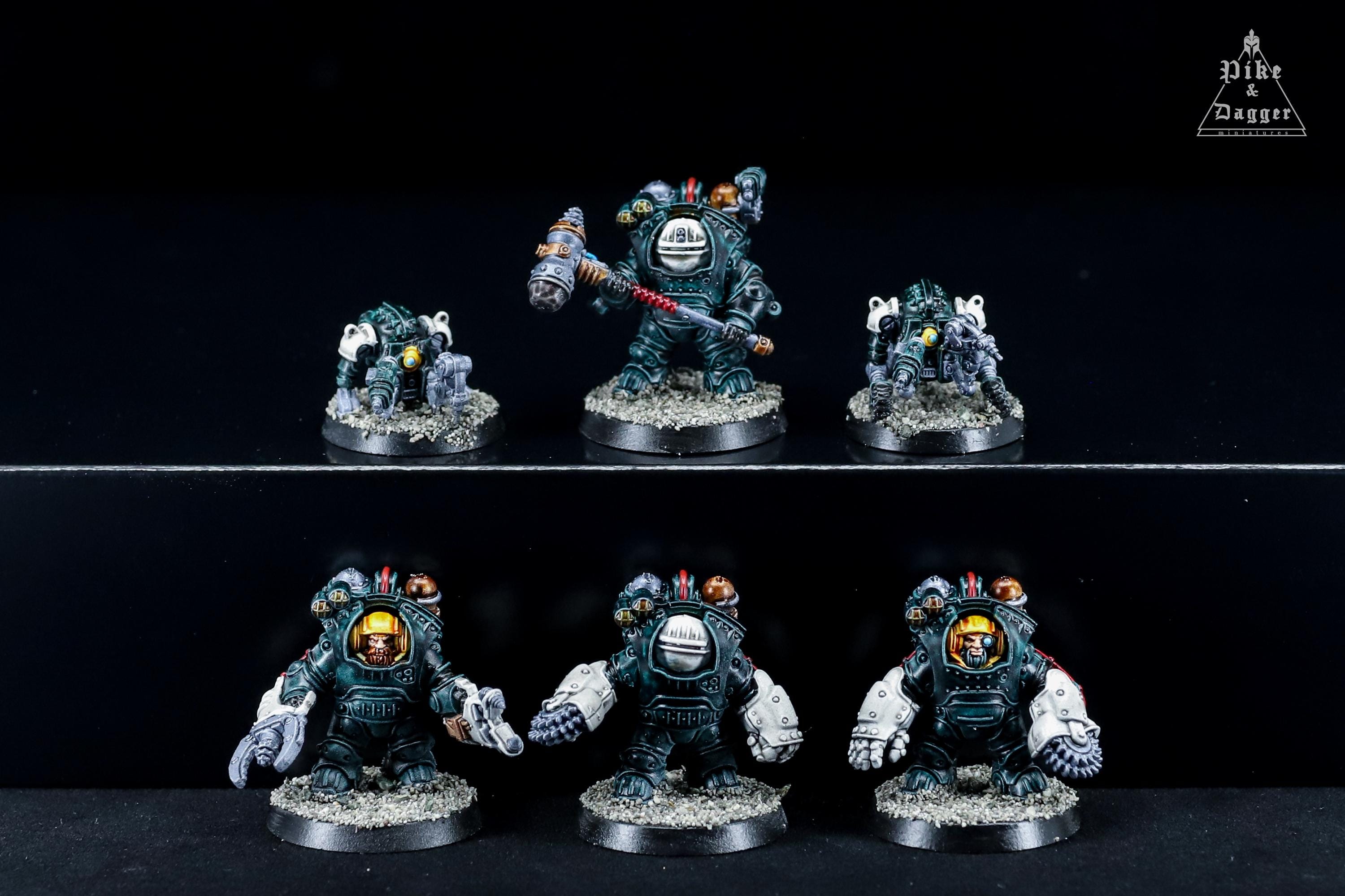 Exo-kyn - Ironhead Squat Prospectors - Pro Painted Necromunda 