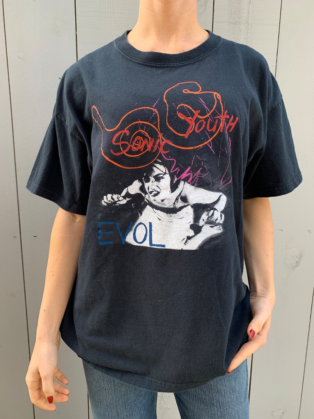 Vintage Y2K Sonic Youth EVOL Tshirt, Size Large, Excellent Condition