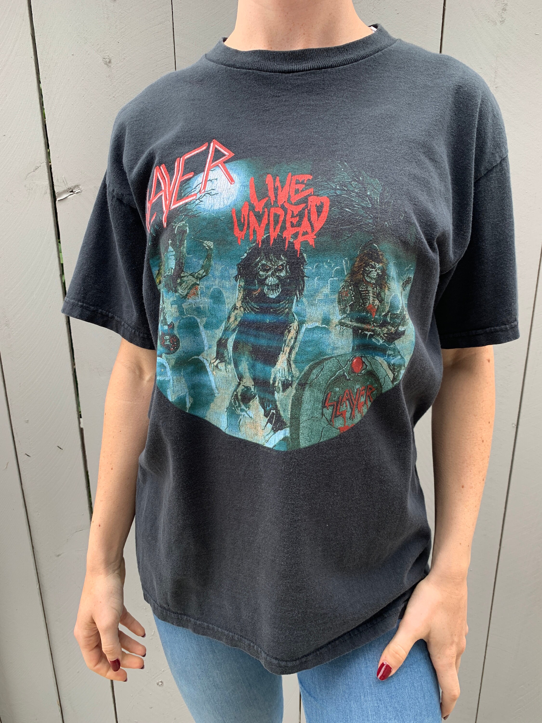 プレミア商品 ヴィンテージ War slayer liveundead Tシャツ megadeth  