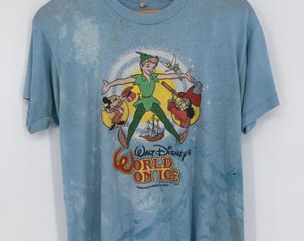 Vintage 1980s Disney Peter Pan World on Ice Tee