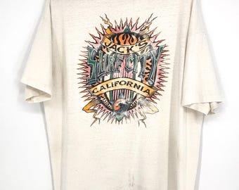 Vintage late 80's early 90's Jacks Surf Shop Huntington Beach Tee, Size XL
